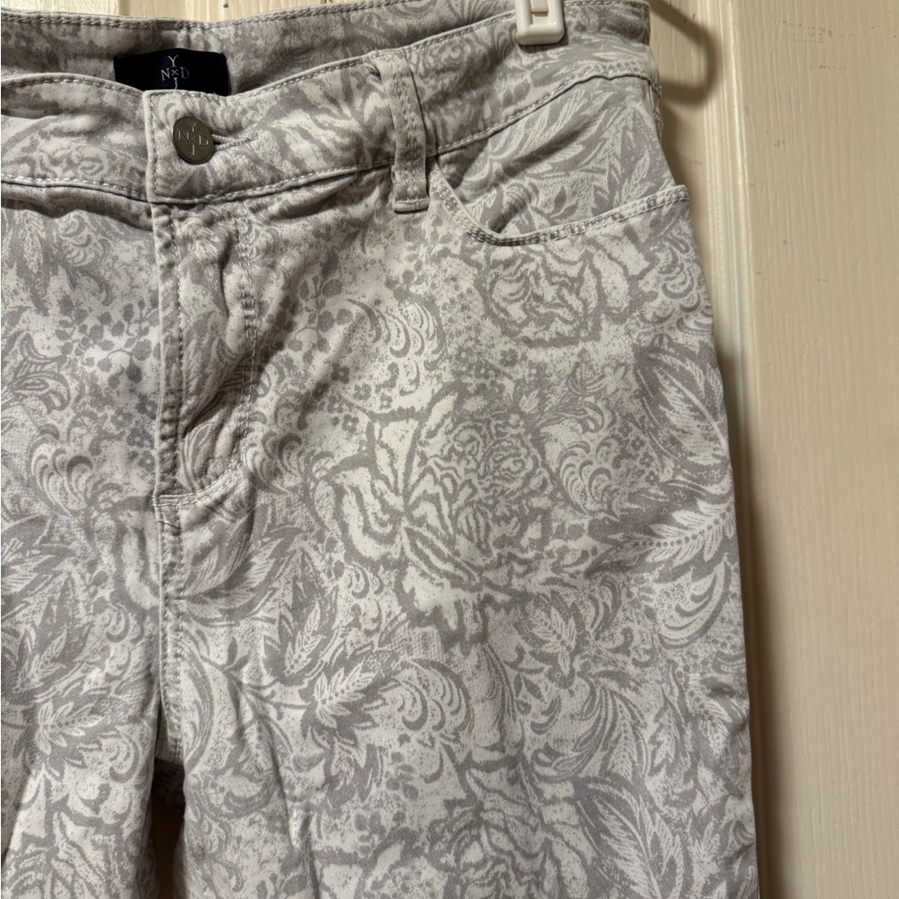 Gray Patterned Pants - image 2